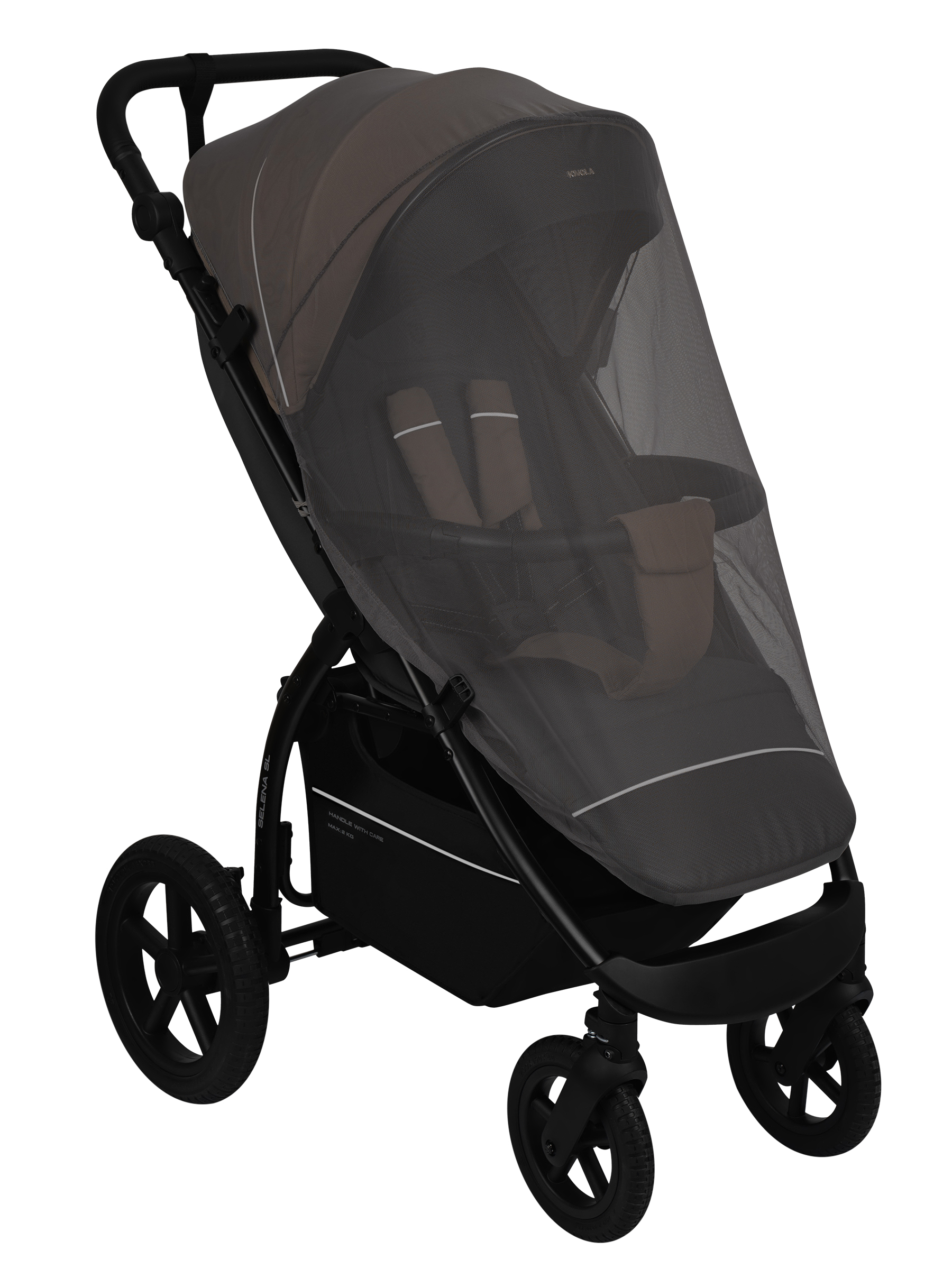 Коляска прогулочная JOVOLA Selena SL темно-бежевый-серый - фото 24