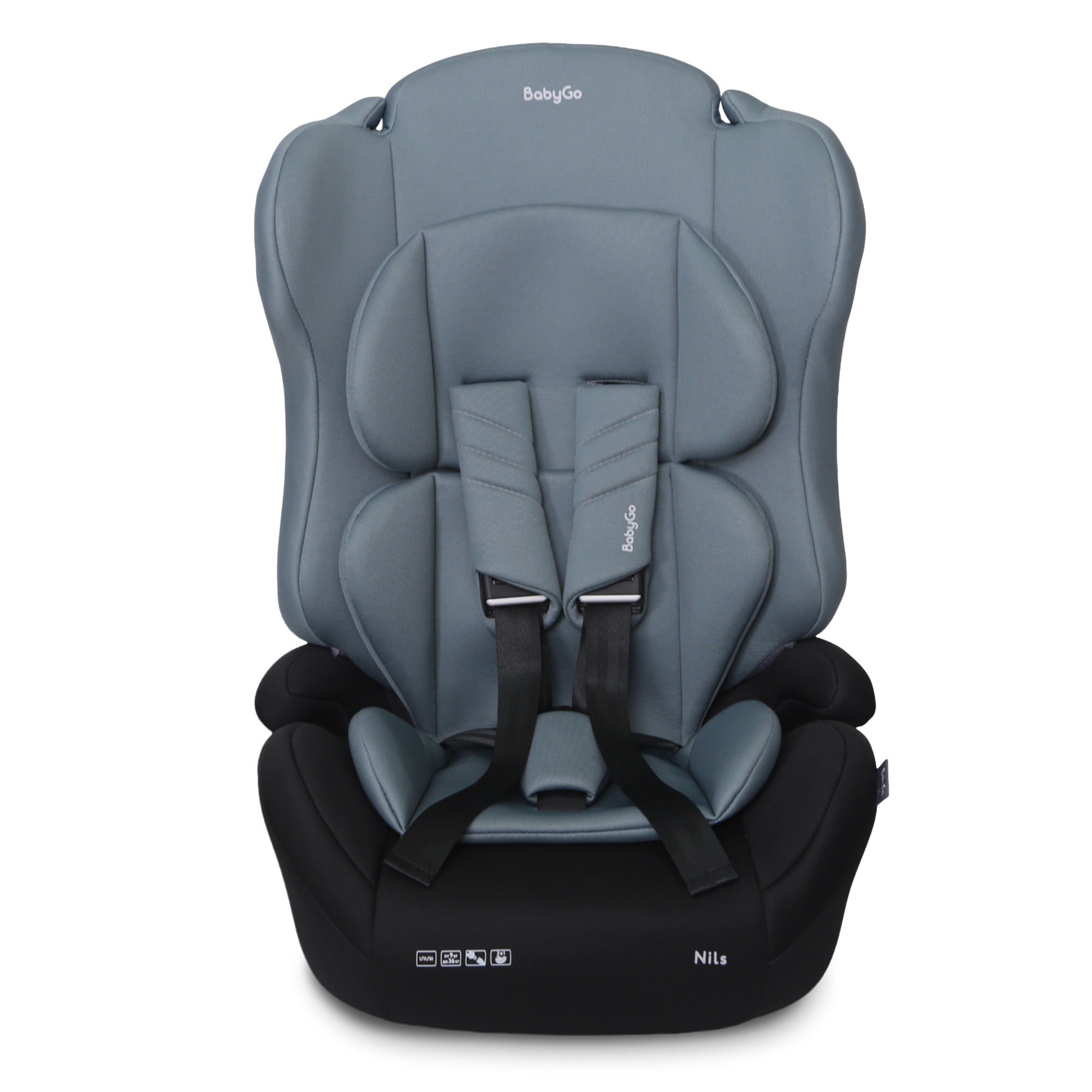 Автокресло BabyGo Nils New 1/2/3 (9-36 кг) зеленый - фото 1