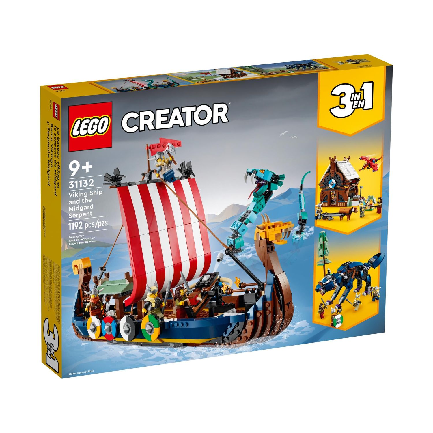 Конструктор LEGO Creator Viking Ship and the Midgard блочный - фото 1