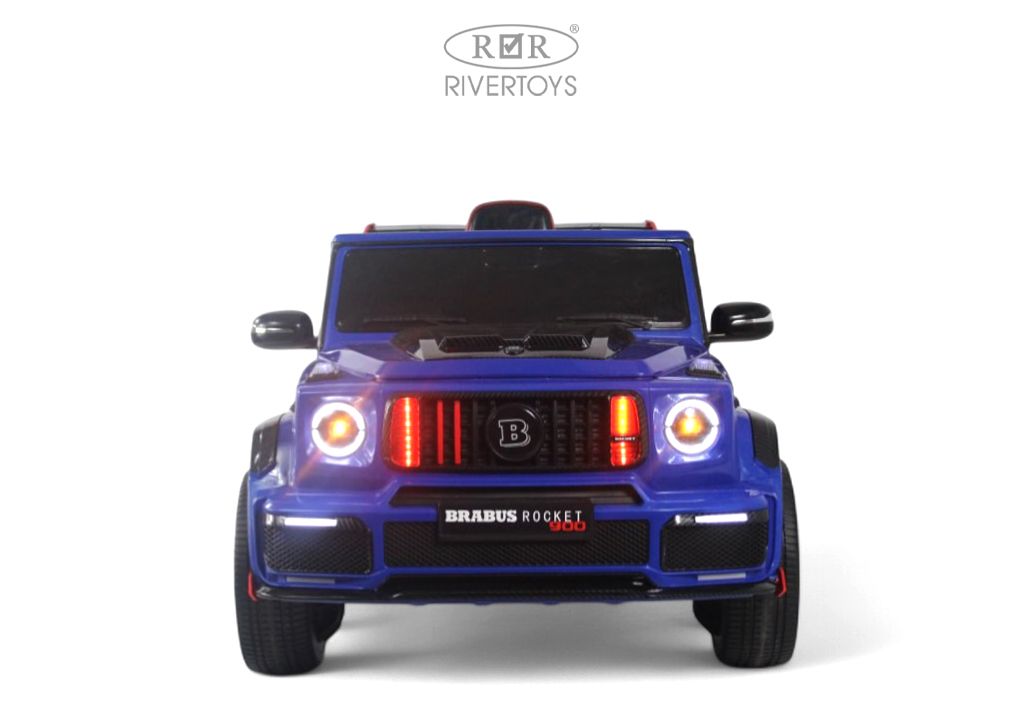 Электромобиль RIVERTOYS Mercedes Z777ZZ-BLUE С пультом ДУ - фото 6