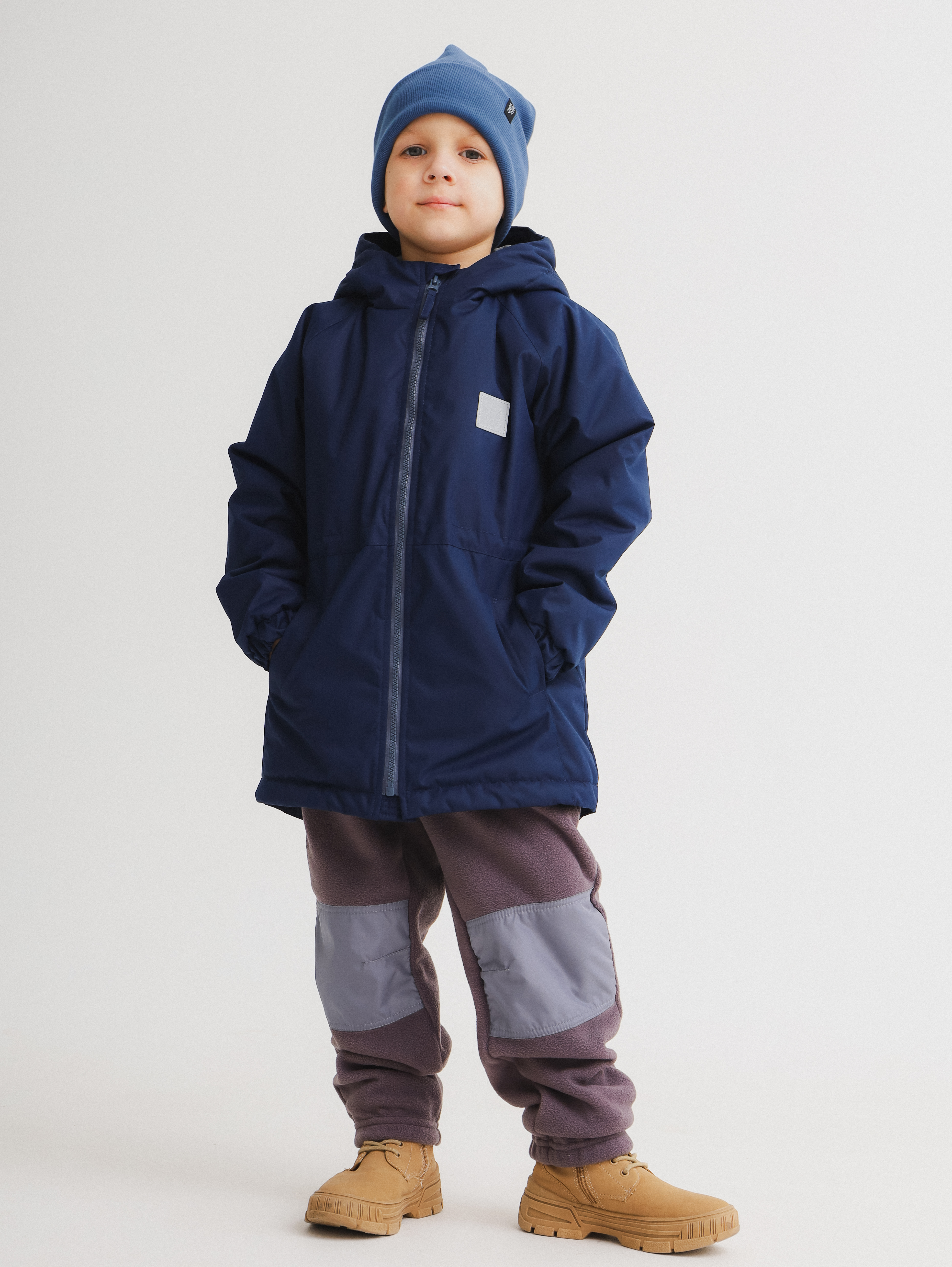 Куртка MINIDINO B-VO-Krt-107/0Куртка демисезонная Квест темно-синяя детская - фото 2