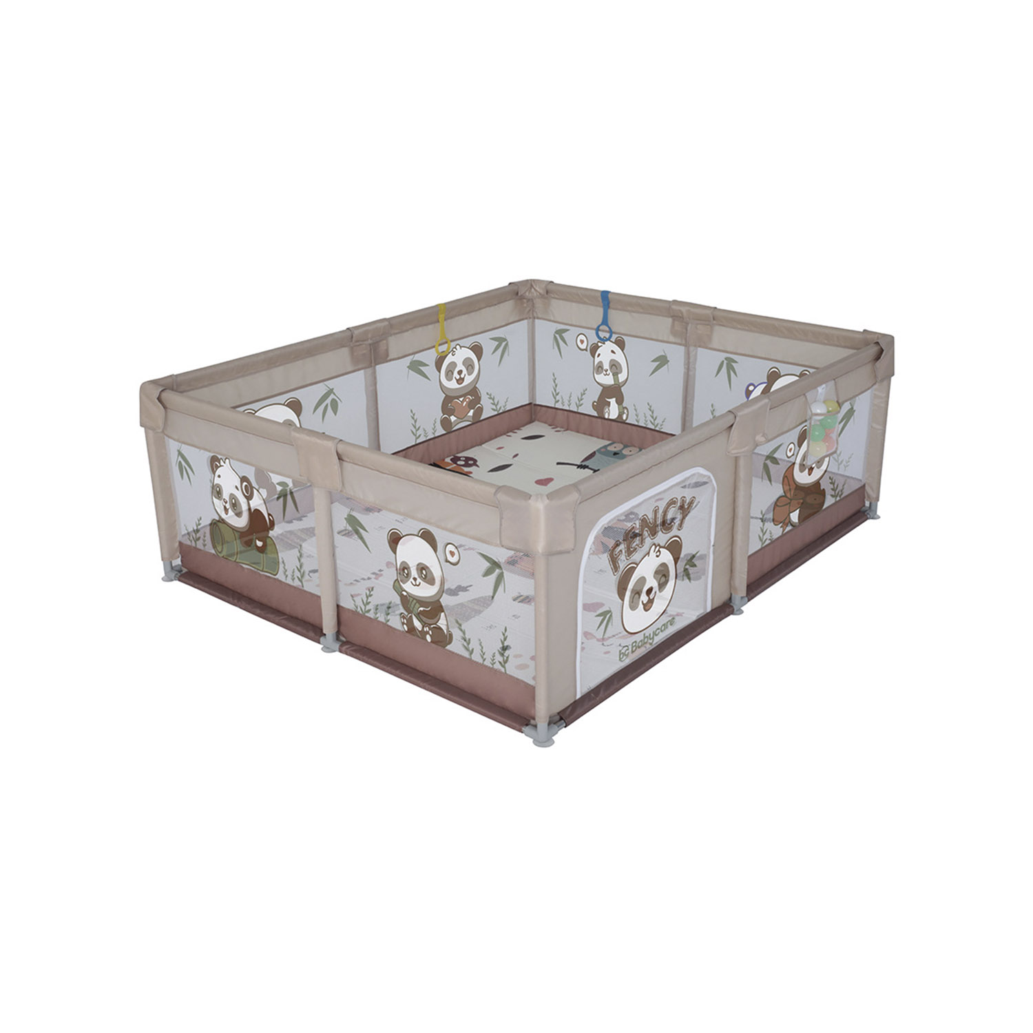 Манеж BabyCare Fancy 120х160 YP01 бежево коричневый - фото 1