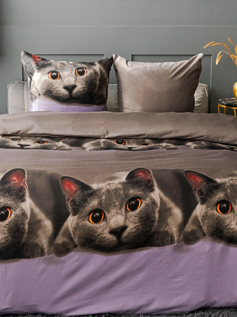 Комплект постельного белья PAVLine Котик двуспальный - фото 6