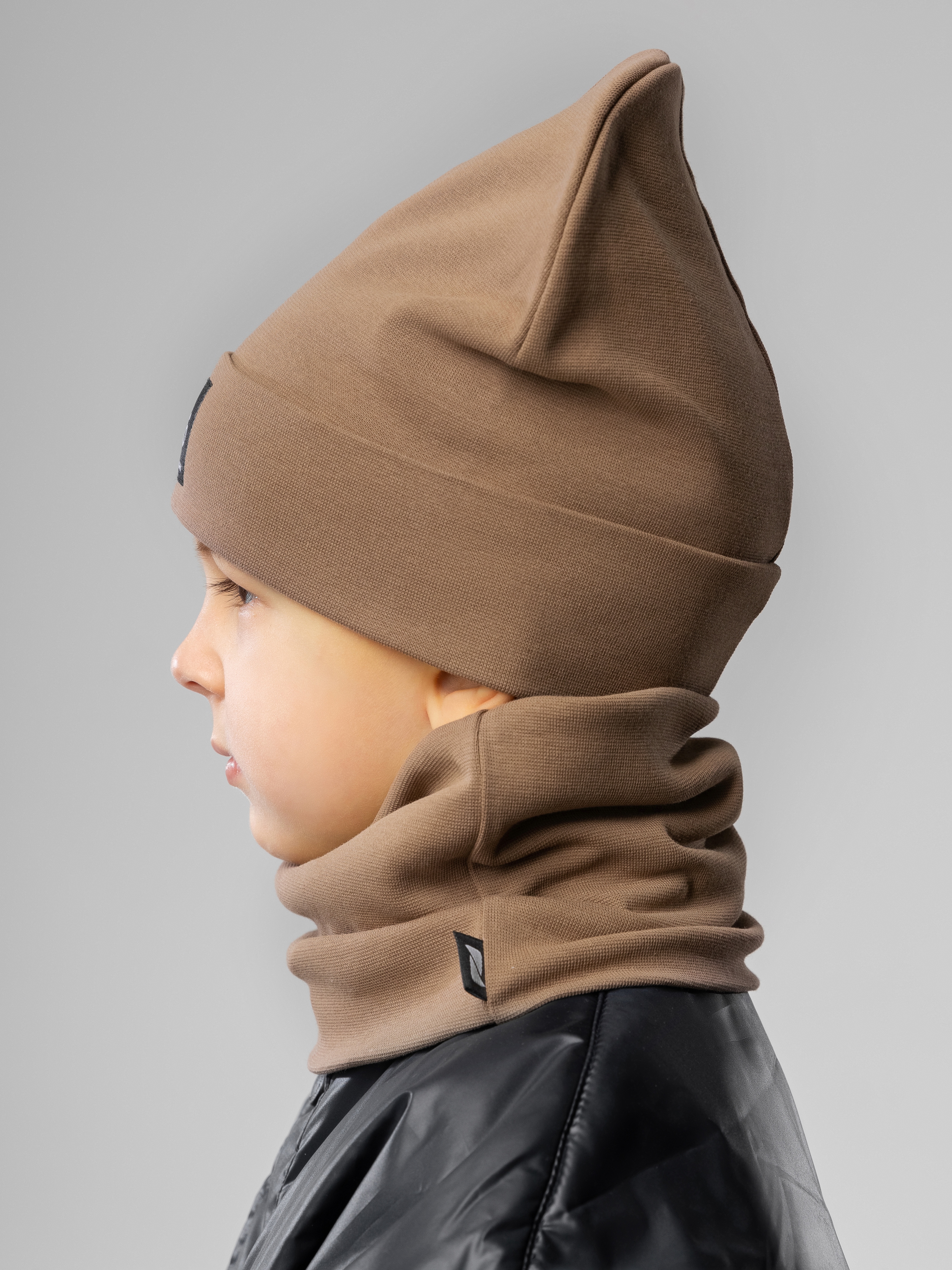 Шапка и снуд Bodo 13-161U_коричневый - фото 2