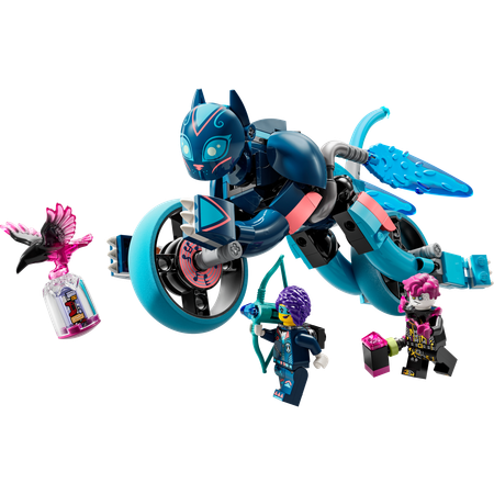 Конструктор LEGO DREAMZzz Мотоцикл-кошка Зои блочный