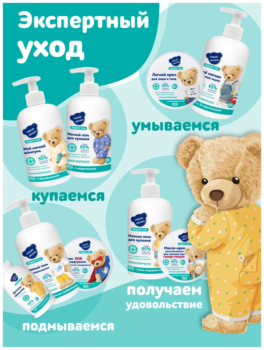 Крем Наша Мама Organic Line Крем для массажа 75 мл - фото 6