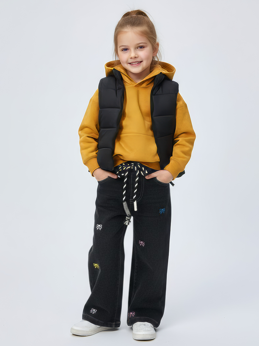 Джинсы iUkoworld Джинсы для девочки утепленные - фото 3