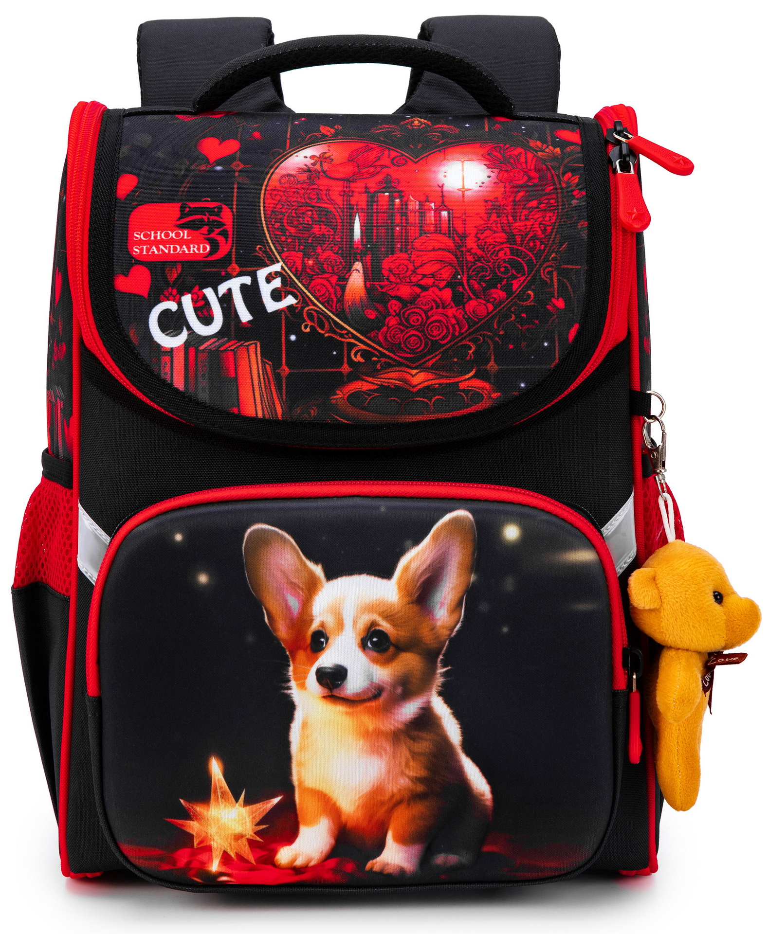 Ранец School Standard анатомическая спинка + брелок - фото 7