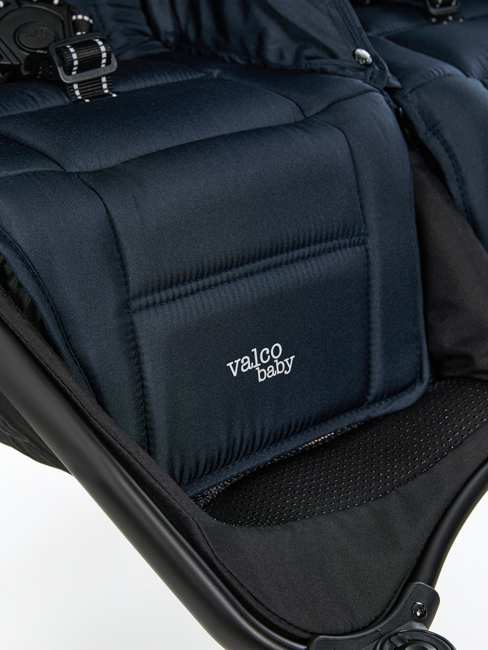 Коляска прогулочная для двойни Valco baby Snap Duo Flatt Matt синий - фото 24