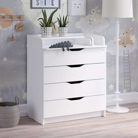 Комод пеленальный aton baby furniture Loft (белый)