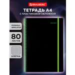 Общая тетрадь Brauberg клетка 80 лист.