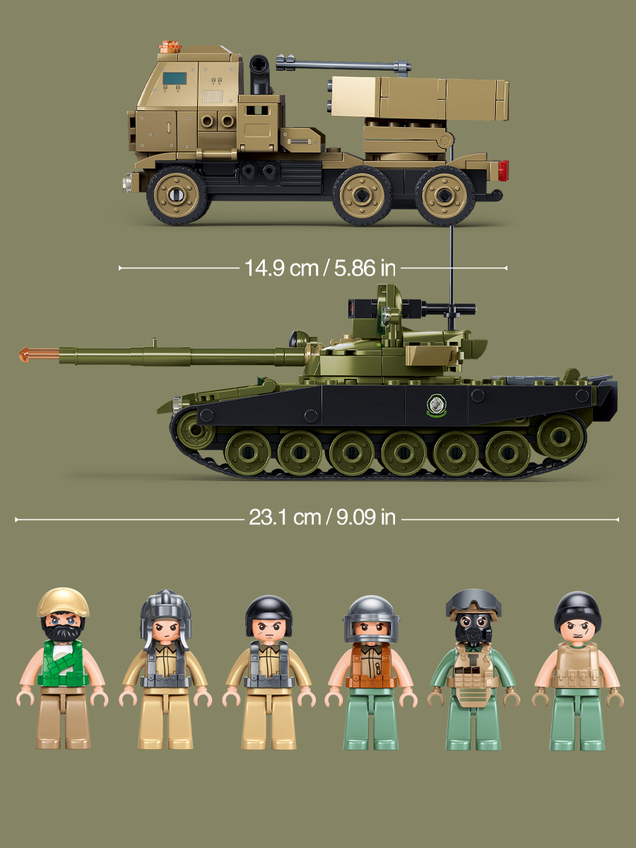 Конструктор SLUBAN 579 дет. - фото 2
