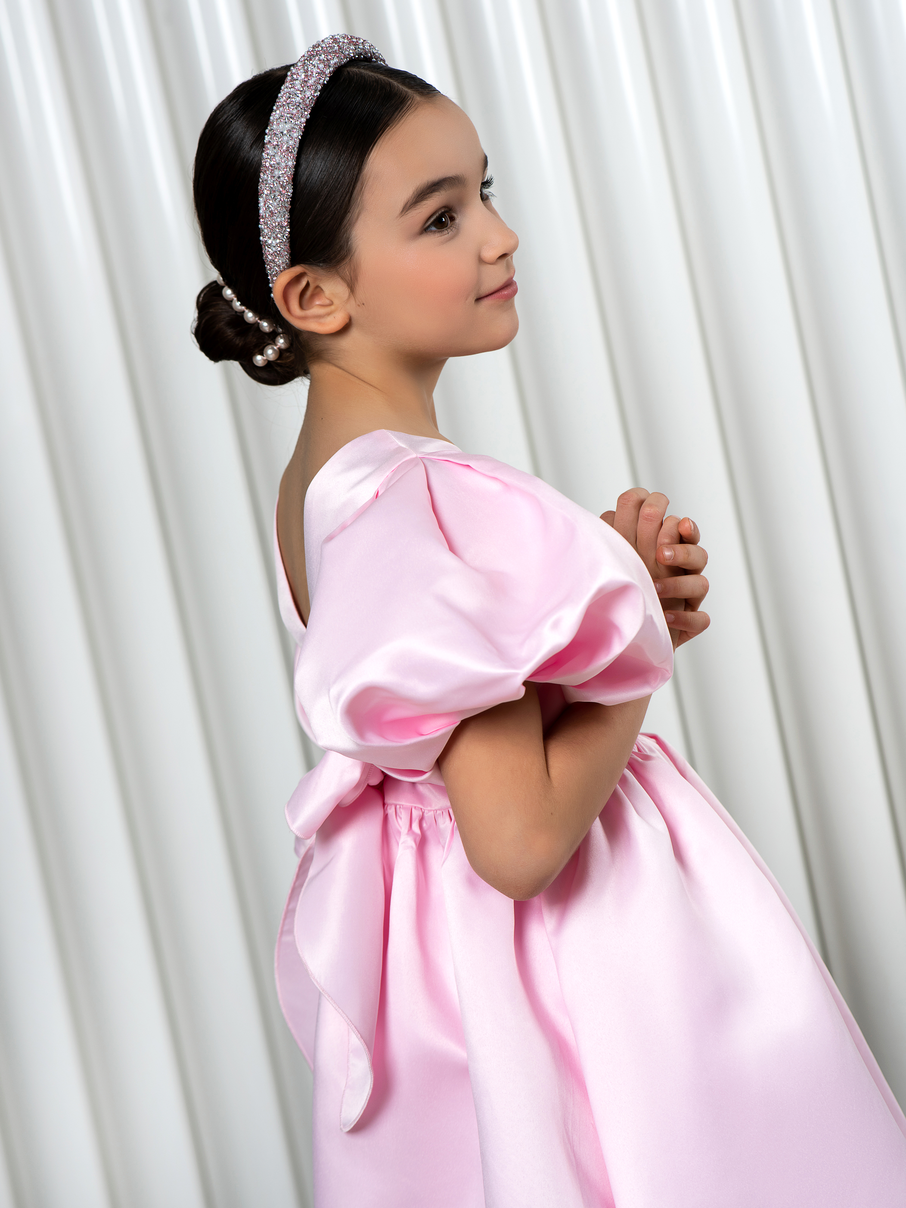 Платье LisaWeta D-144 светло-розовый - фото 6