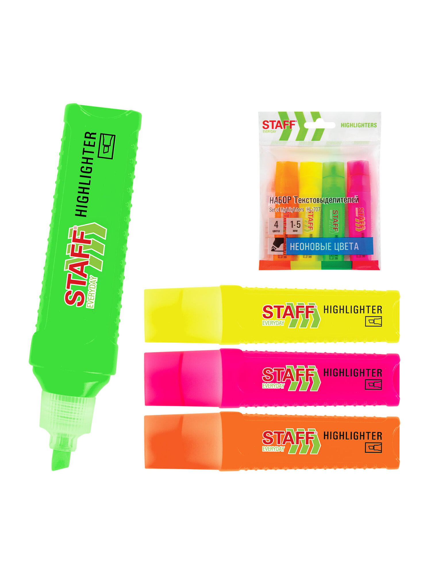 Текстовыделители Staff 4 шт. - фото 6