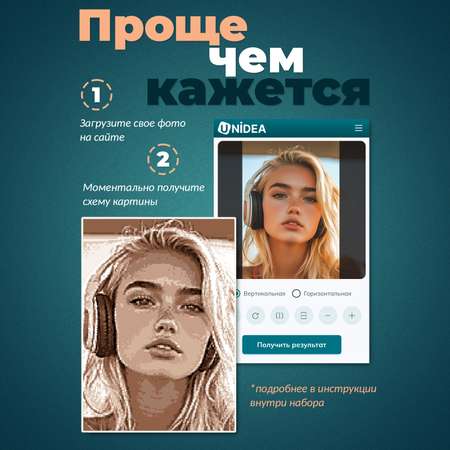 Картина по номерам UNIDEA CARAMEL