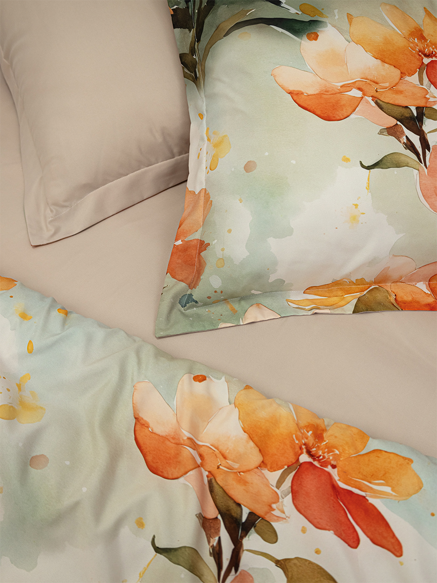 Комплект постельного белья MCotton 1.5-спальный Карлота полутораспальный 4 предм. - фото 5