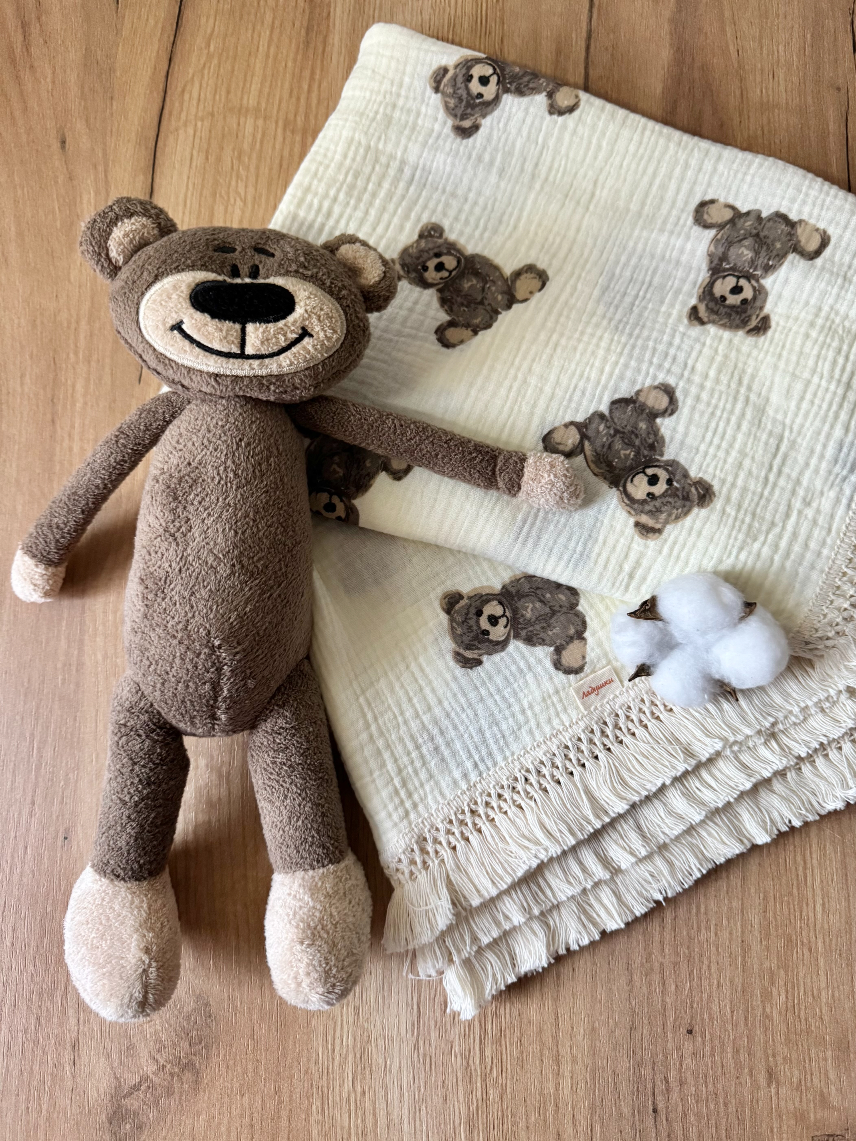 Плед Ладушки муслиновый 100 x 130 см муслин - фото 6