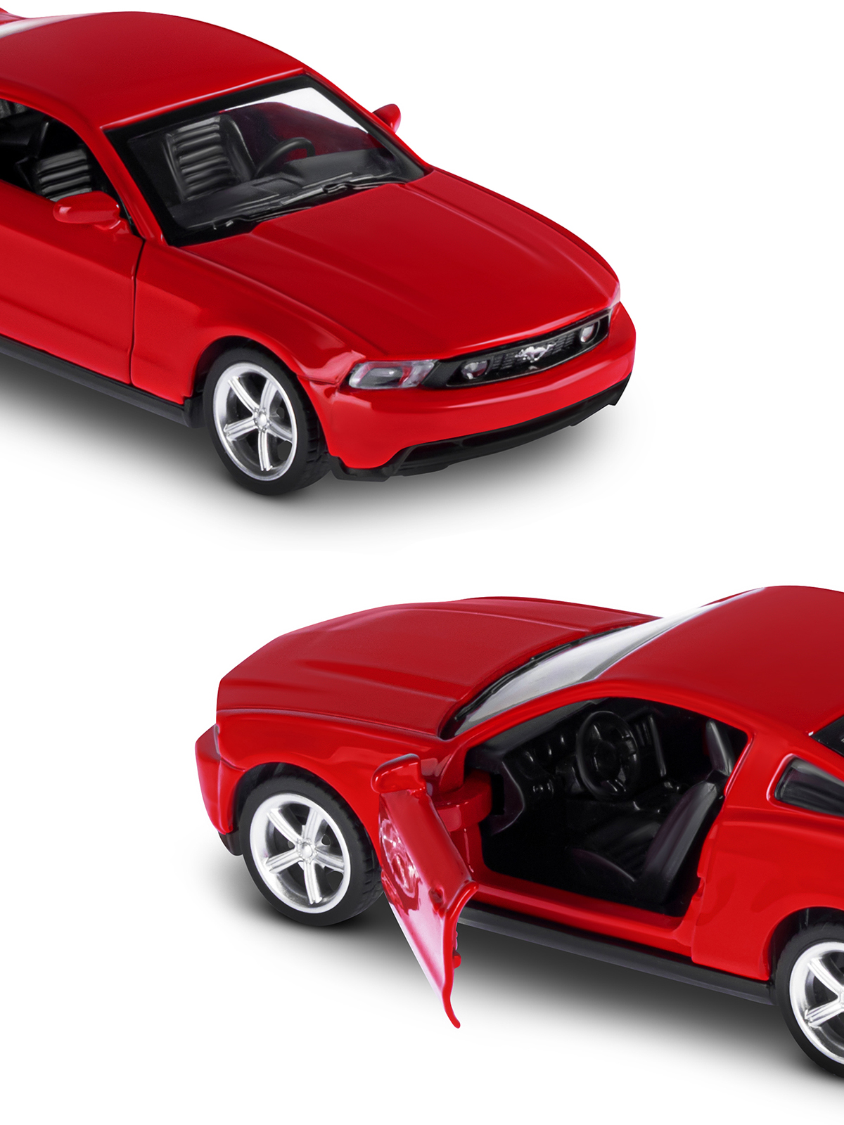 Автомобиль АВТОпанорама Ford Mustang GT 1:43 JB1251254 - фото 8