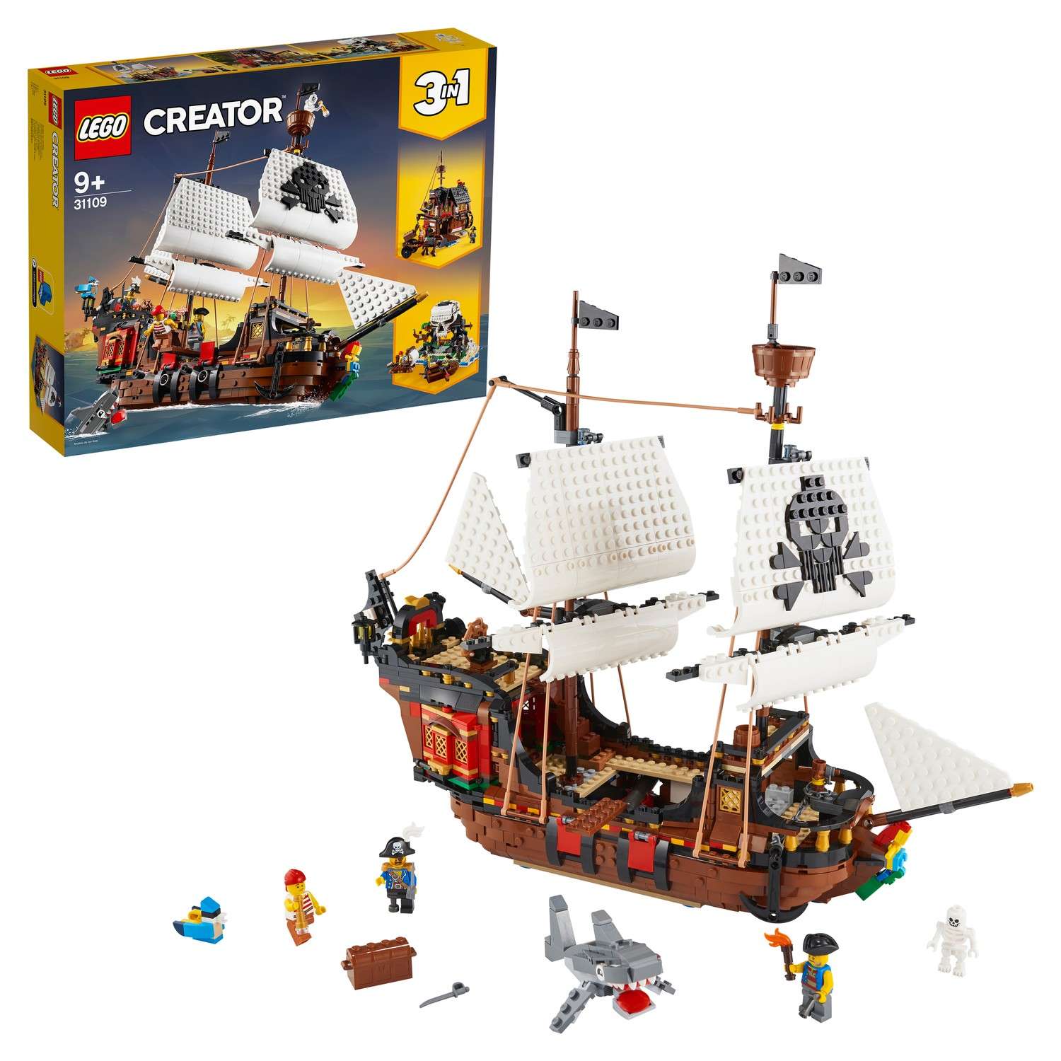 Конструктор LEGO Creator Пиратский корабль блочный - фото 1