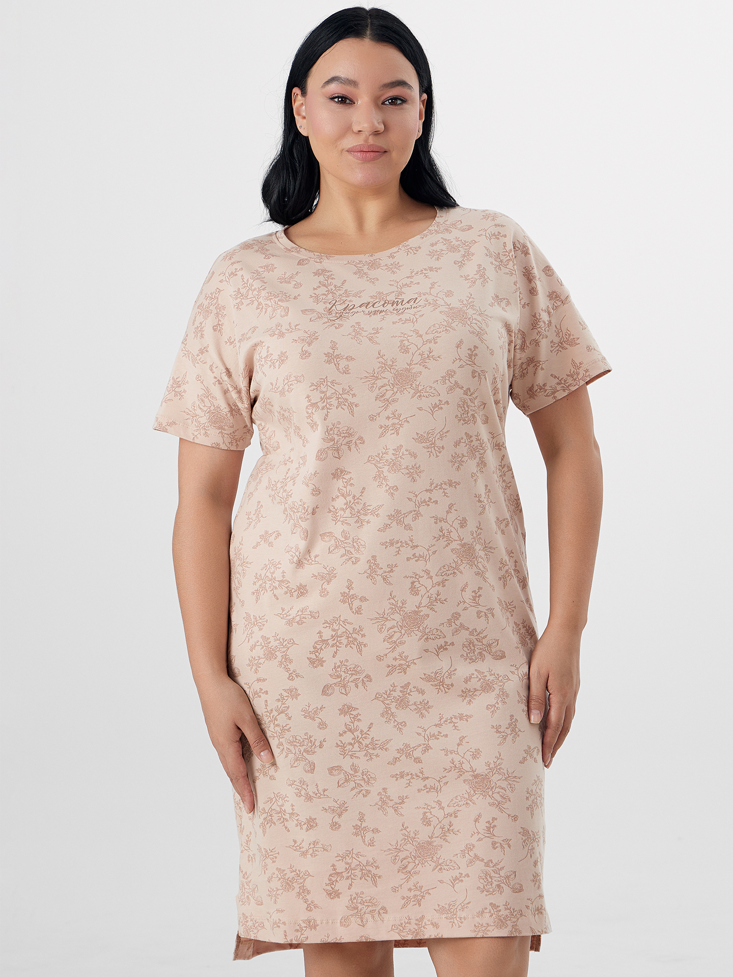 Сорочка ночная Mark Formelle (Марк Формэль) 572310/цветочки на молочном2 - фото 3