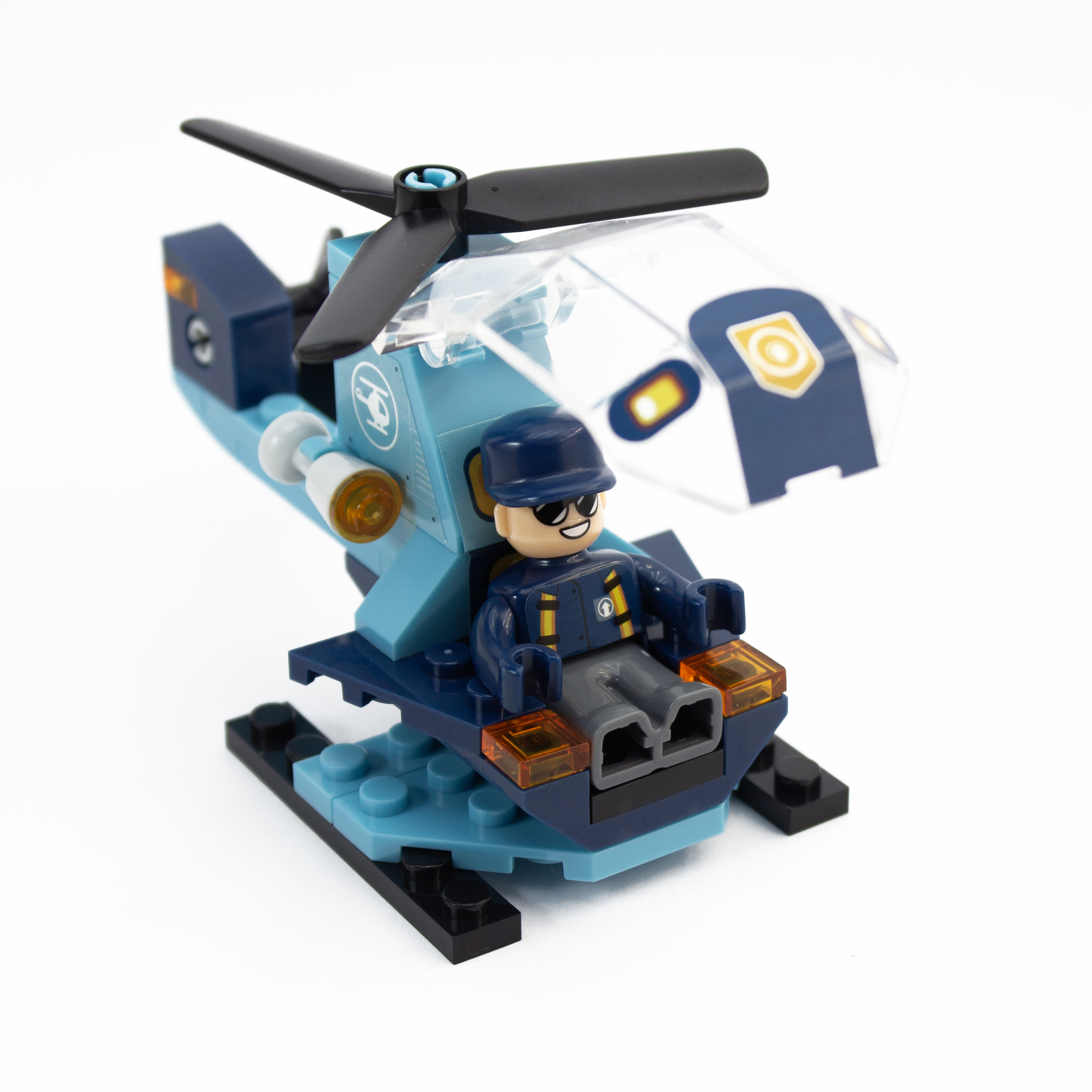 Конструктор kids bricks Вертолет 44 дет. - фото 8