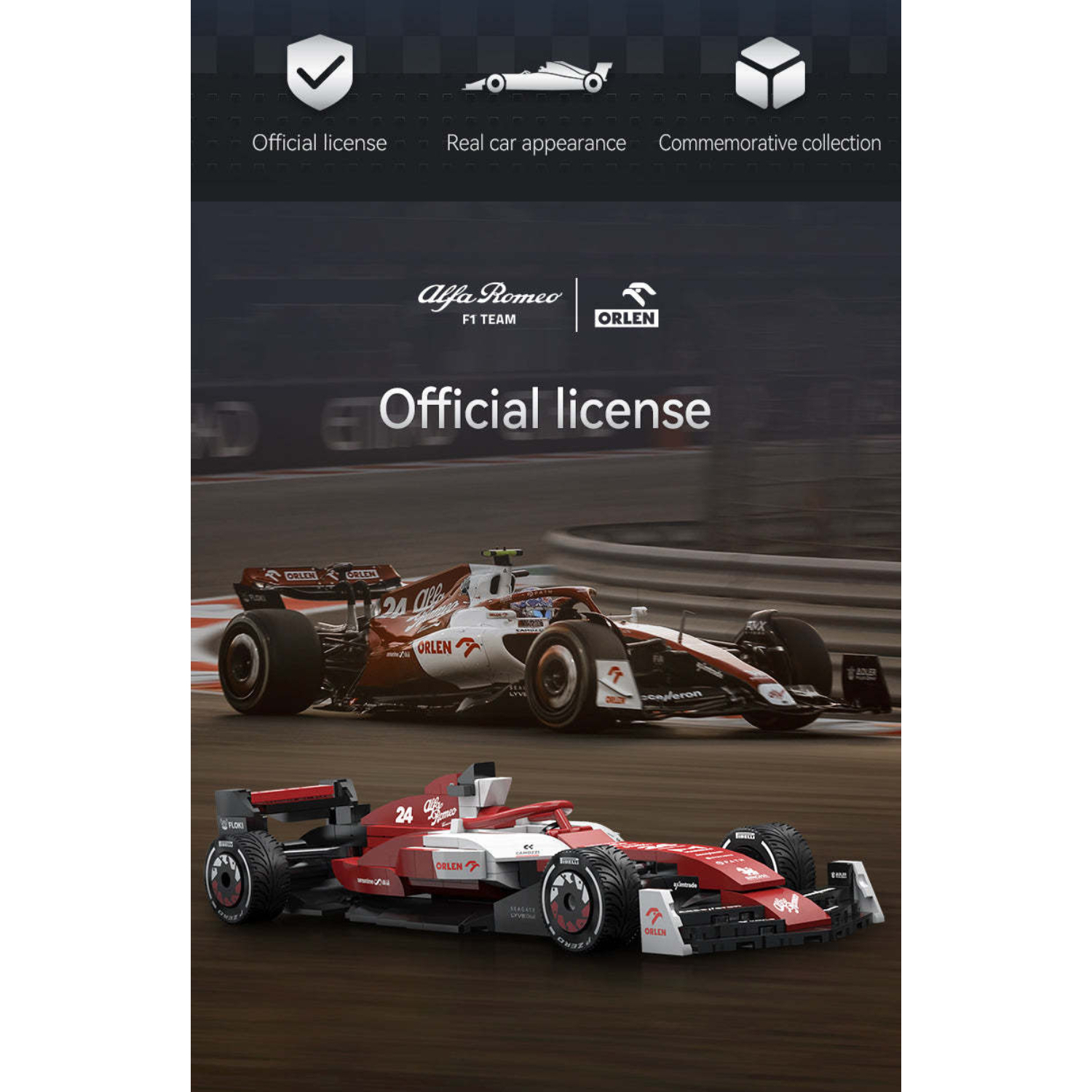 Конструктор CaDa Болид Alfa Romeo F1 271 дет. - фото 11