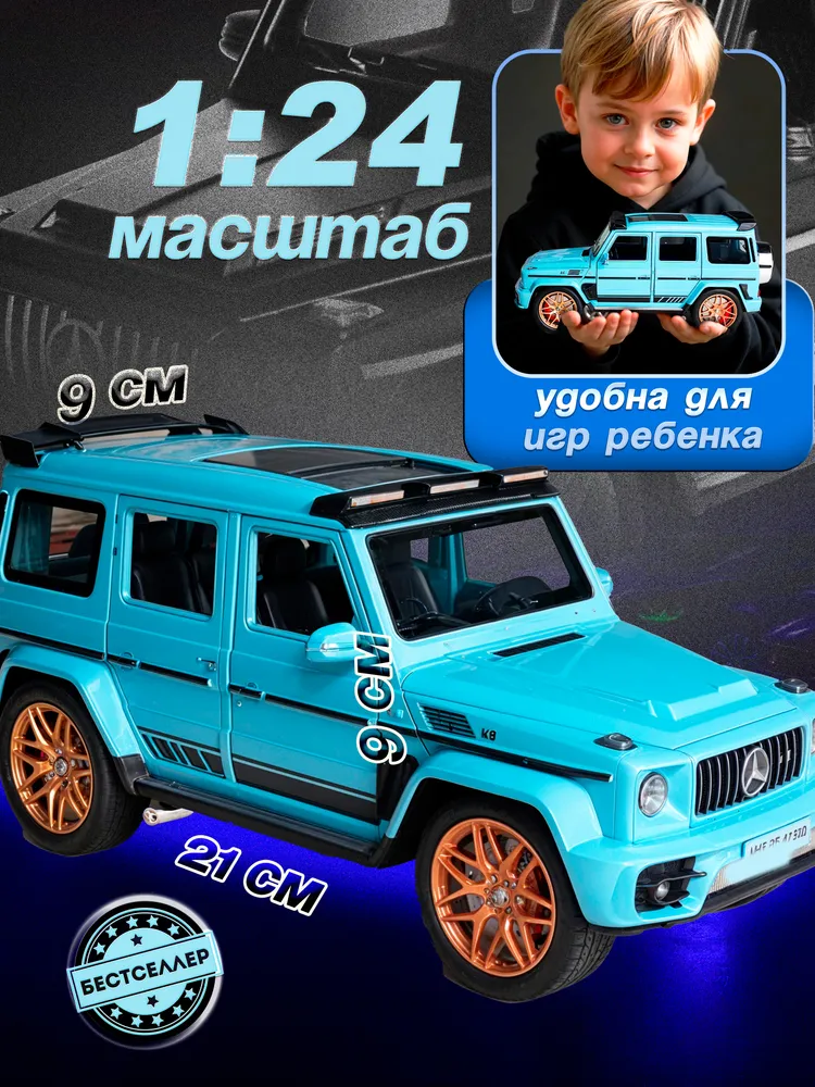Внедорожник Бестселлер Mercedes 1:24 в ассортименте 02.00.0254.02 - фото 2