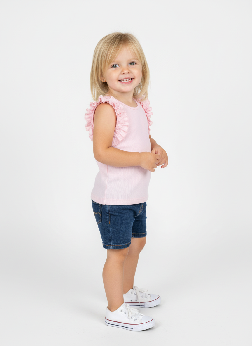 Майка 2 шт Югтекстильторг 204-544/Голубой,розовый - фото 5