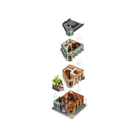 Конструктор LEGO Icons Бутик-отель блочный