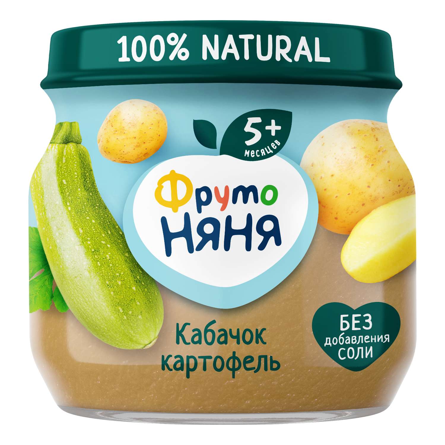 Пюре ФрутоНяня из кабачков и картофеля 80 г с 5 месяцев - фото 1