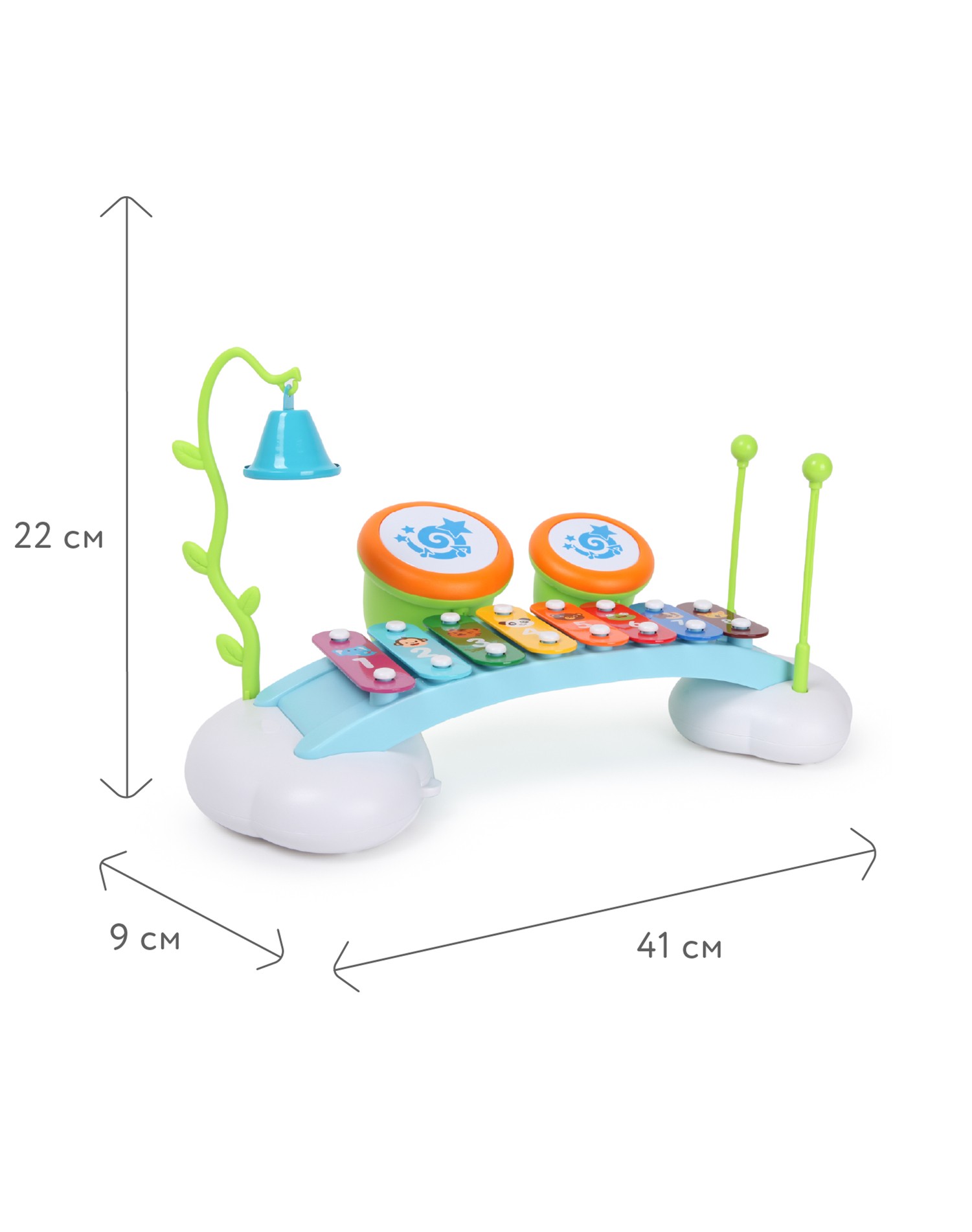 Игрушка музыкальная BabyGo Мини металлофон - фото 6