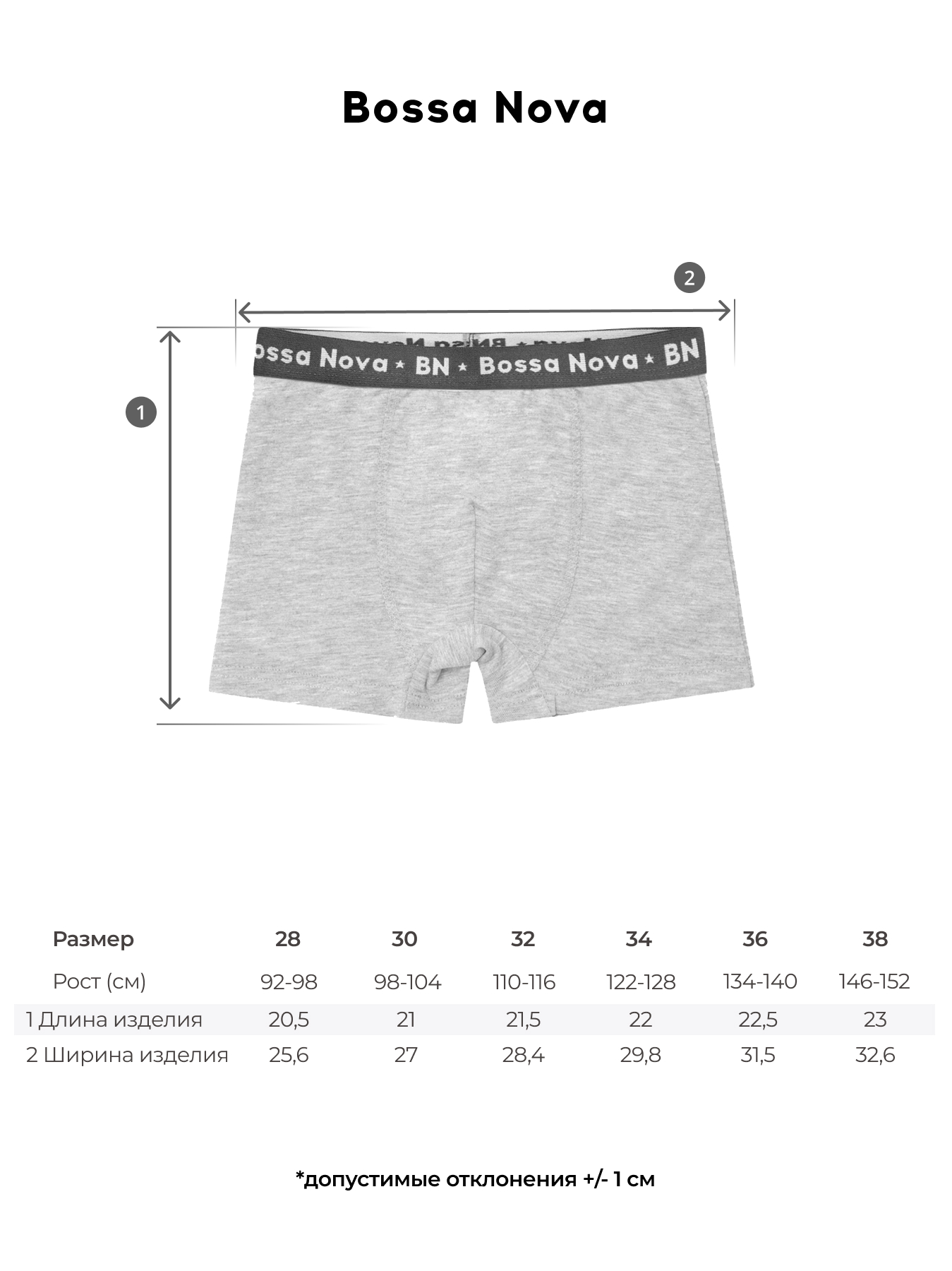 Трусы 2 шт Bossa Nova 462БН-157 - фото 5