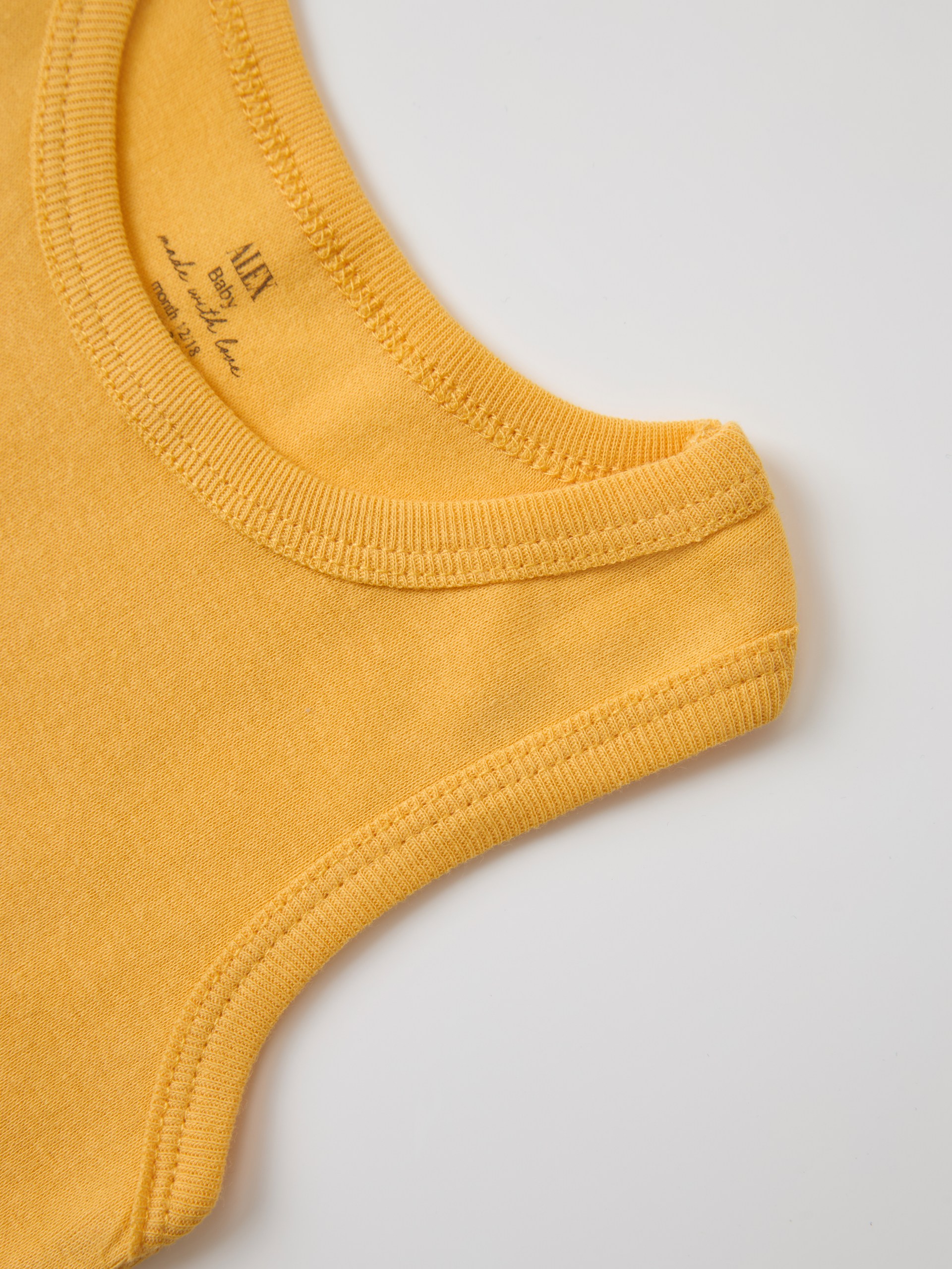 Боди 2 шт ALEX YVN Bdm2-57-белый-т.желтый - фото 15