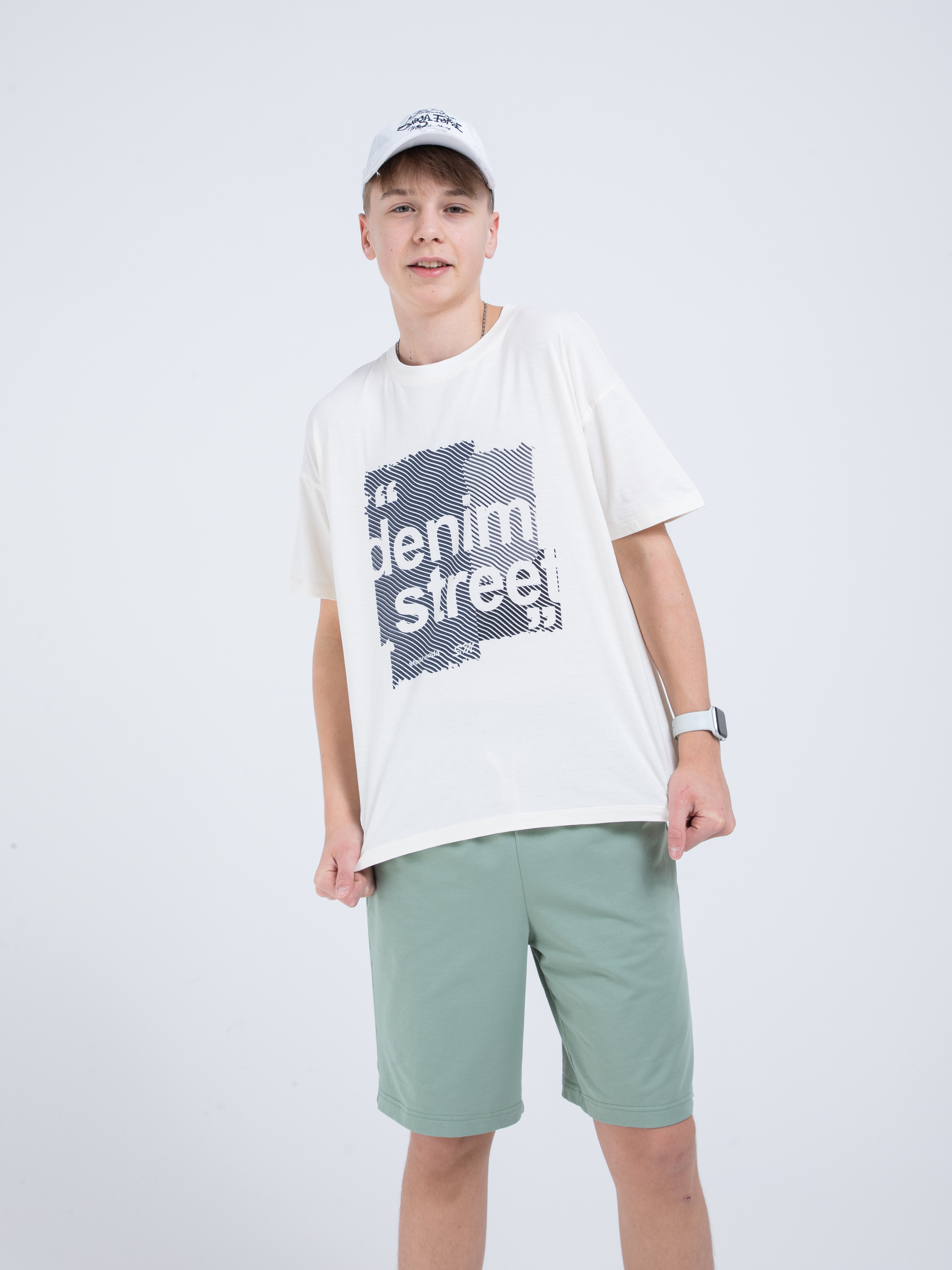 Футболка STELLA MODA 11214_молочный - фото 1