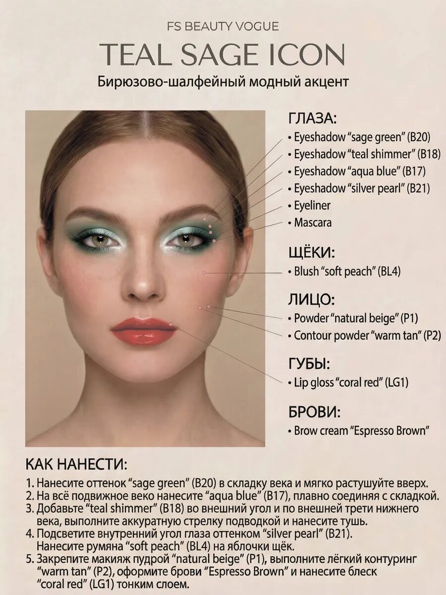 Подарочный набор декортивной косметики FS Beauty De Lux - фото 16