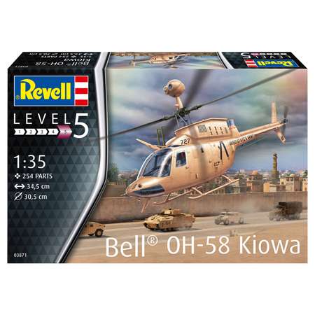 Сборная модель Revell Американский лёгкий вертолёт OH-58 Kiowa