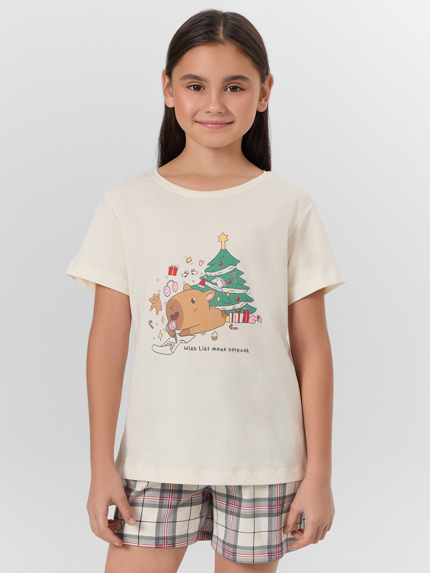 Пижама Mark Formelle (Марк Формэль) 567727/молочный +клетка на молочном - фото 3