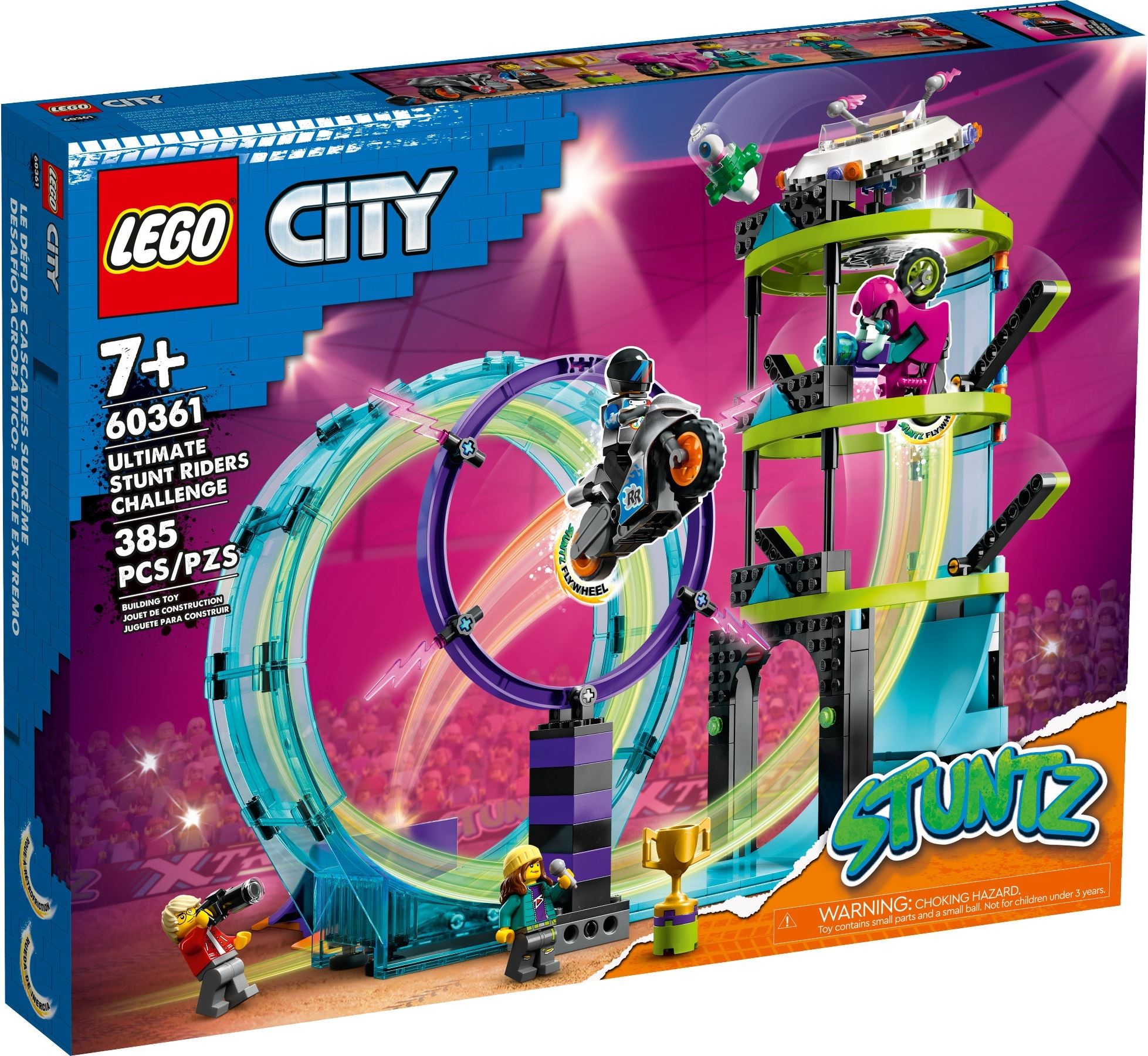 Изображение товара Конструктор LEGO City Главное каскадерское испытание 197 деталей для детей от 7 лет
