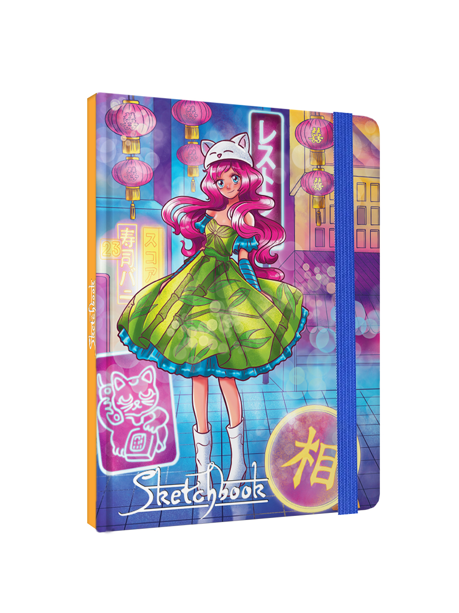 Блокнот Проф-Пресс Скетчбук А5. Аниме. Токийский вечер - фото 6