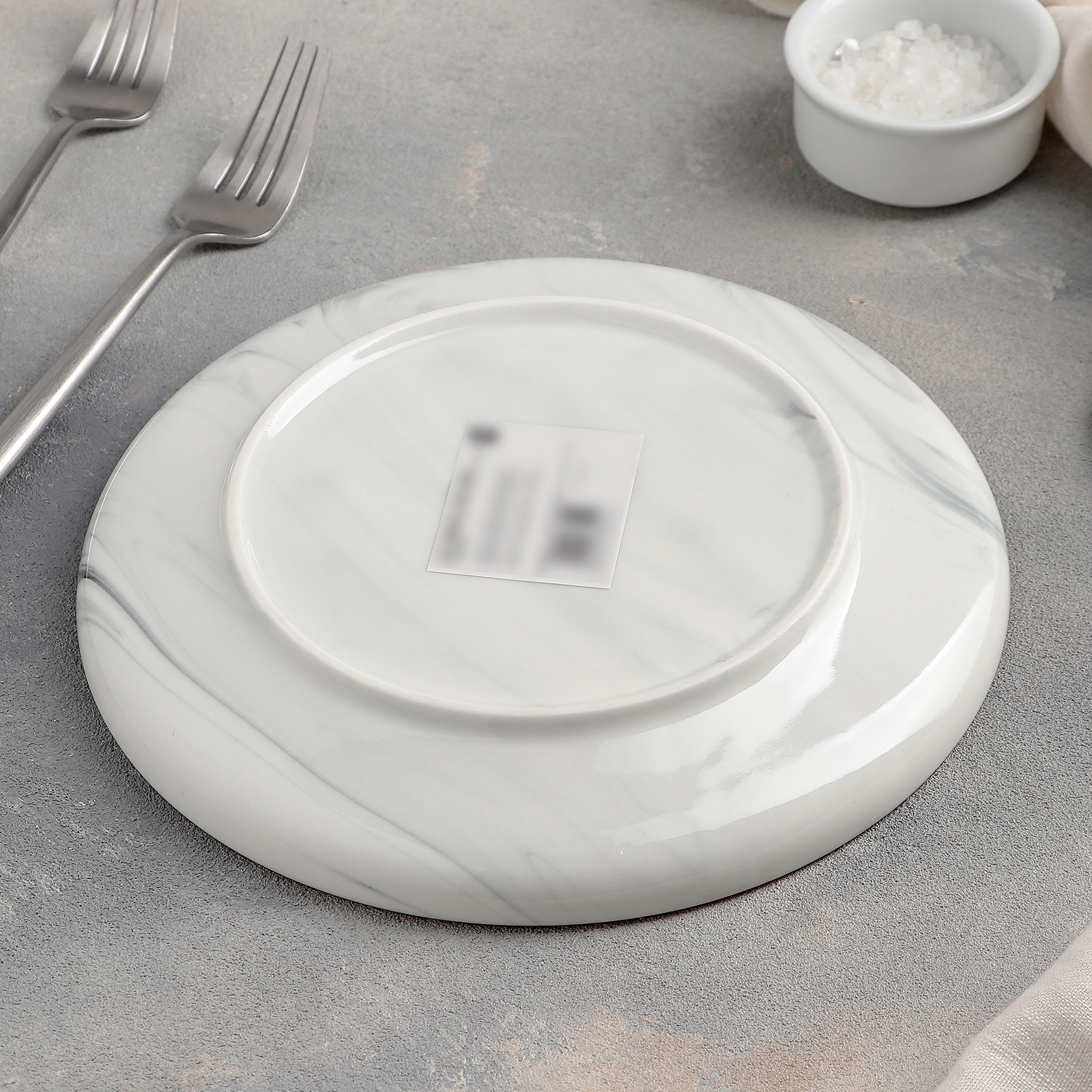 Тарелка Sima-Land десертная Мрамор цвет серый - фото 3