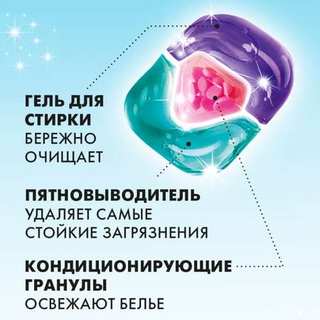 Капсулы для стирки белья NAMZA с кондиционером COLOR 50 шт