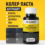 Колеровочная паста WALNUT для краски для стен Антрацит 100 мл
