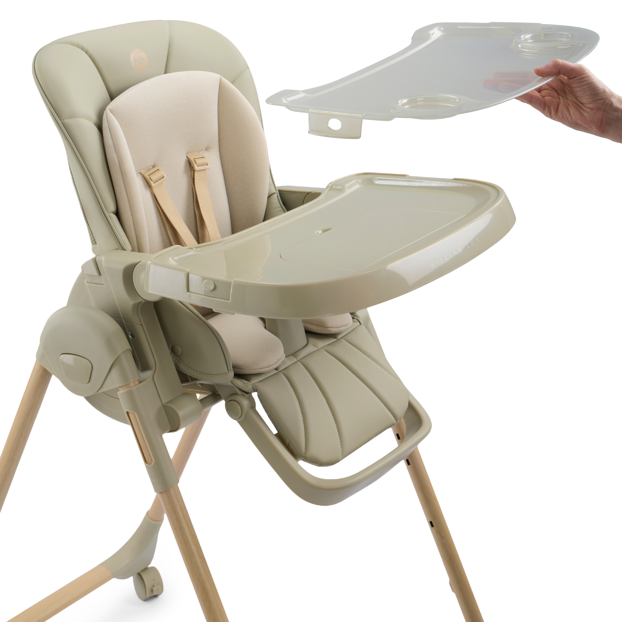 Стульчик для кормления Happy Baby WILLIAM LUX зеленый - фото 20