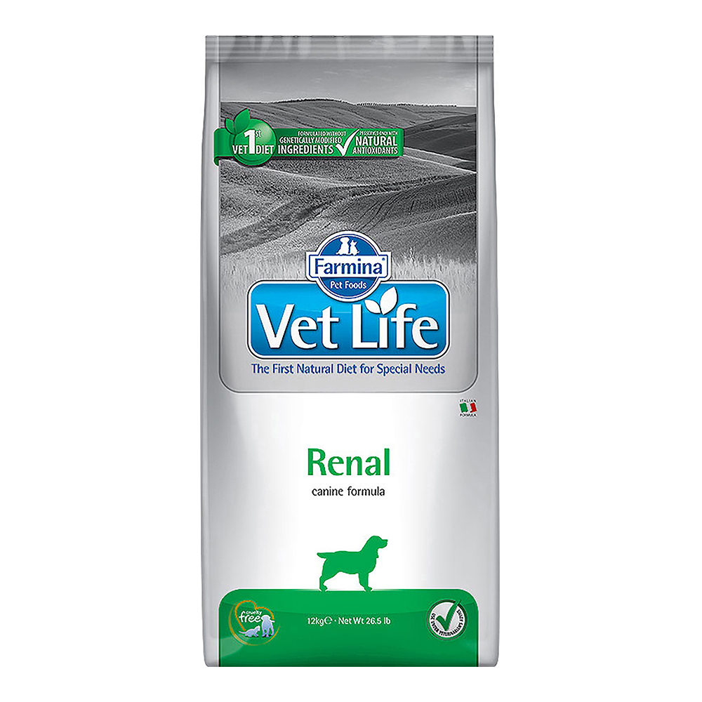 Корм для собак Farmina VetLife ренал почечные заболевания 12кг - фото 1