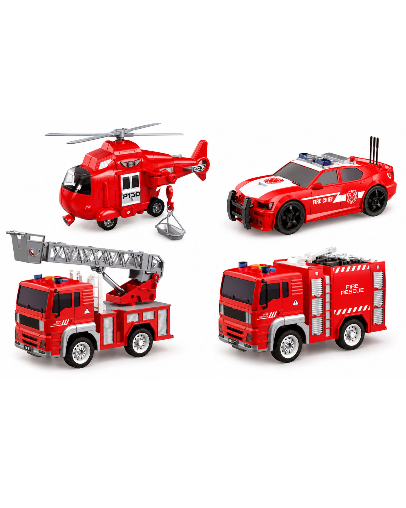 Пожарная машина Mobicaro Пожарная техника 1:20 FCJ1205990 - фото 1