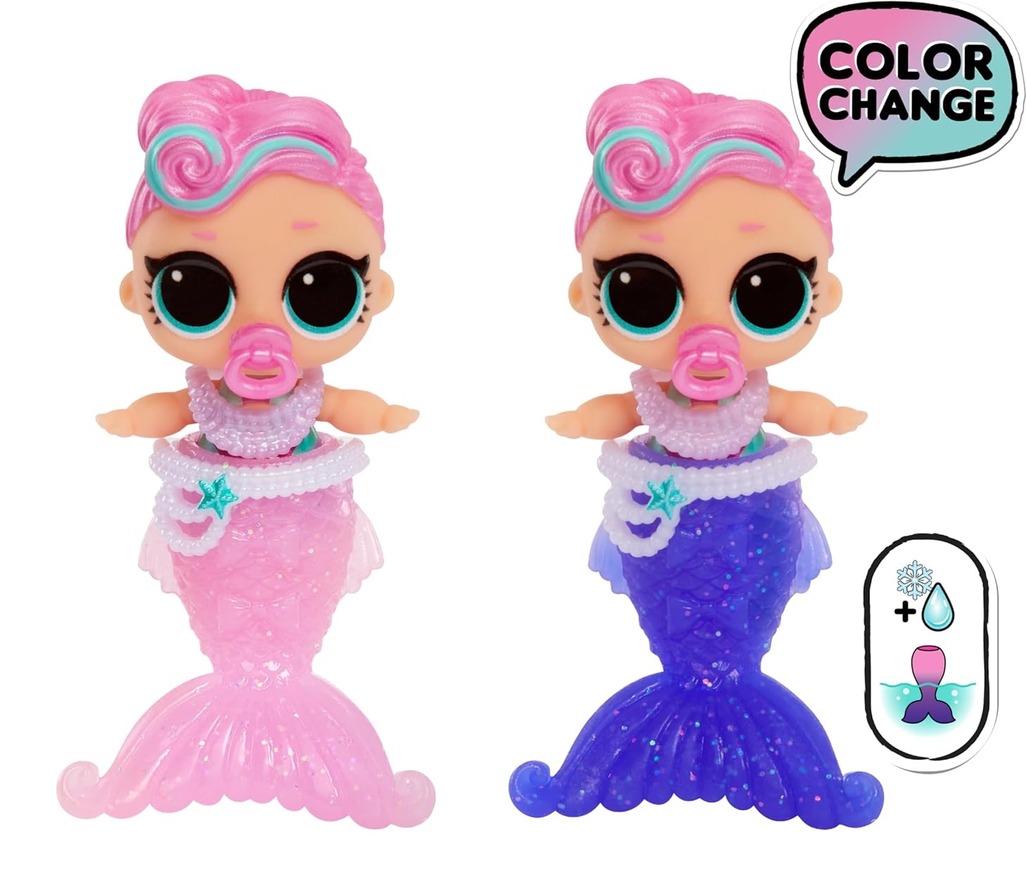 Кукла мини L.O.L. Surprise! Mermaids Baby Sisters Tots 515760 - фото 6