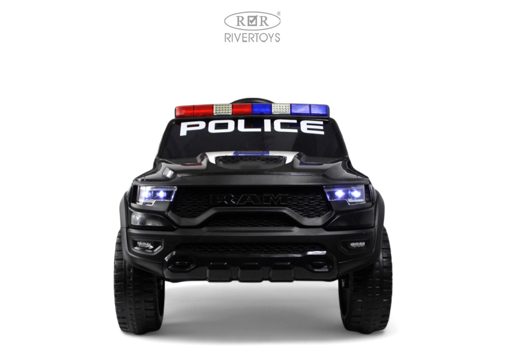 Электромобиль RIVERTOYS O111OO-RAM-BLACK С пультом ДУ - фото 3