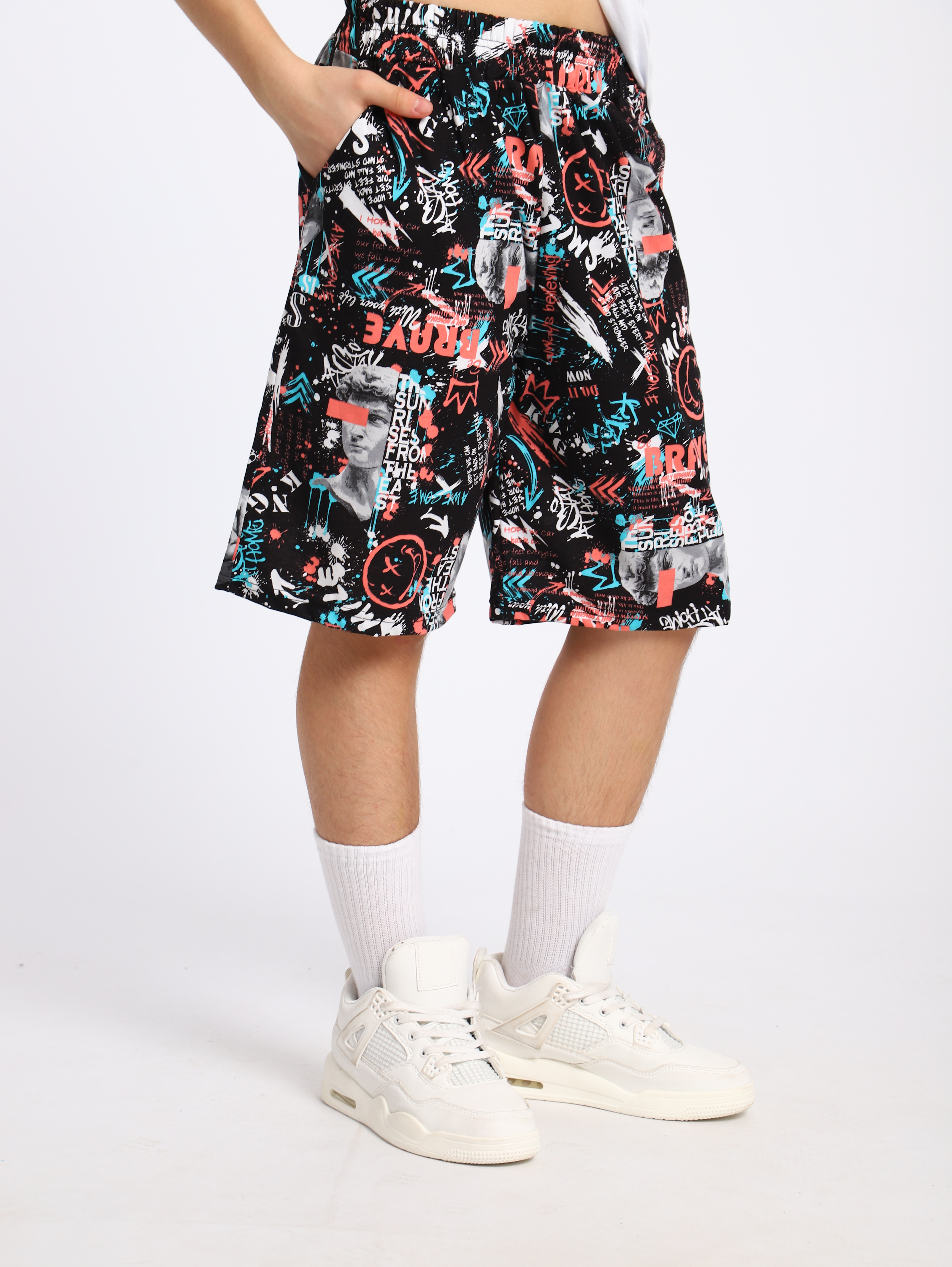 Шорты ЛАДОШКИ Шорты Федор черный граффити - фото 13