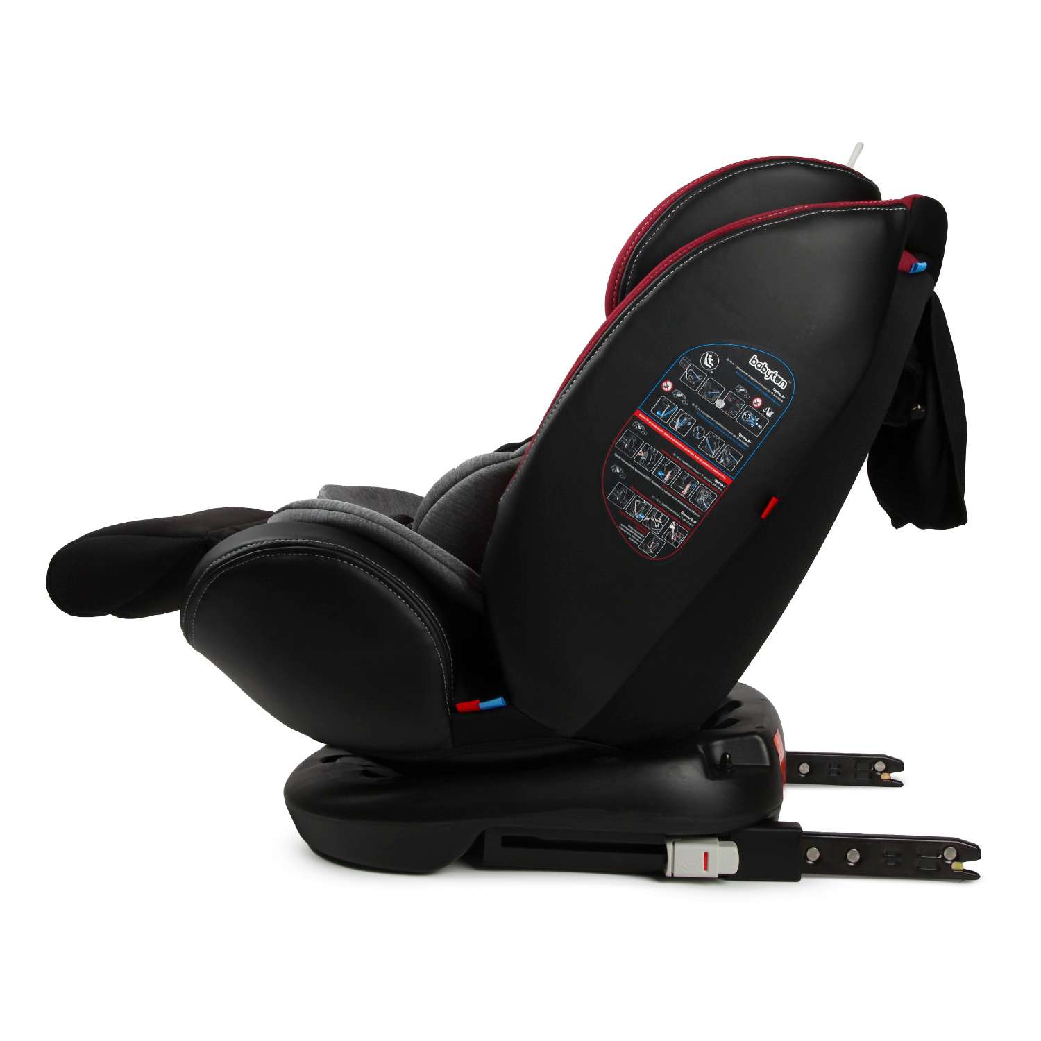 Автокресло Babyton Multi-Stage Black-Red Isofix 0+/1/2/3 (0-36 кг) - фото 17