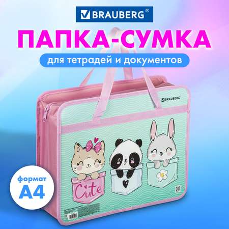 Папка с ручками Brauberg